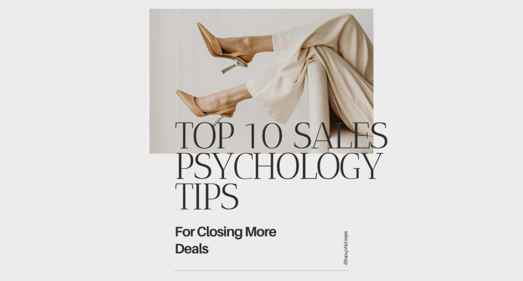 sales psychology tips
